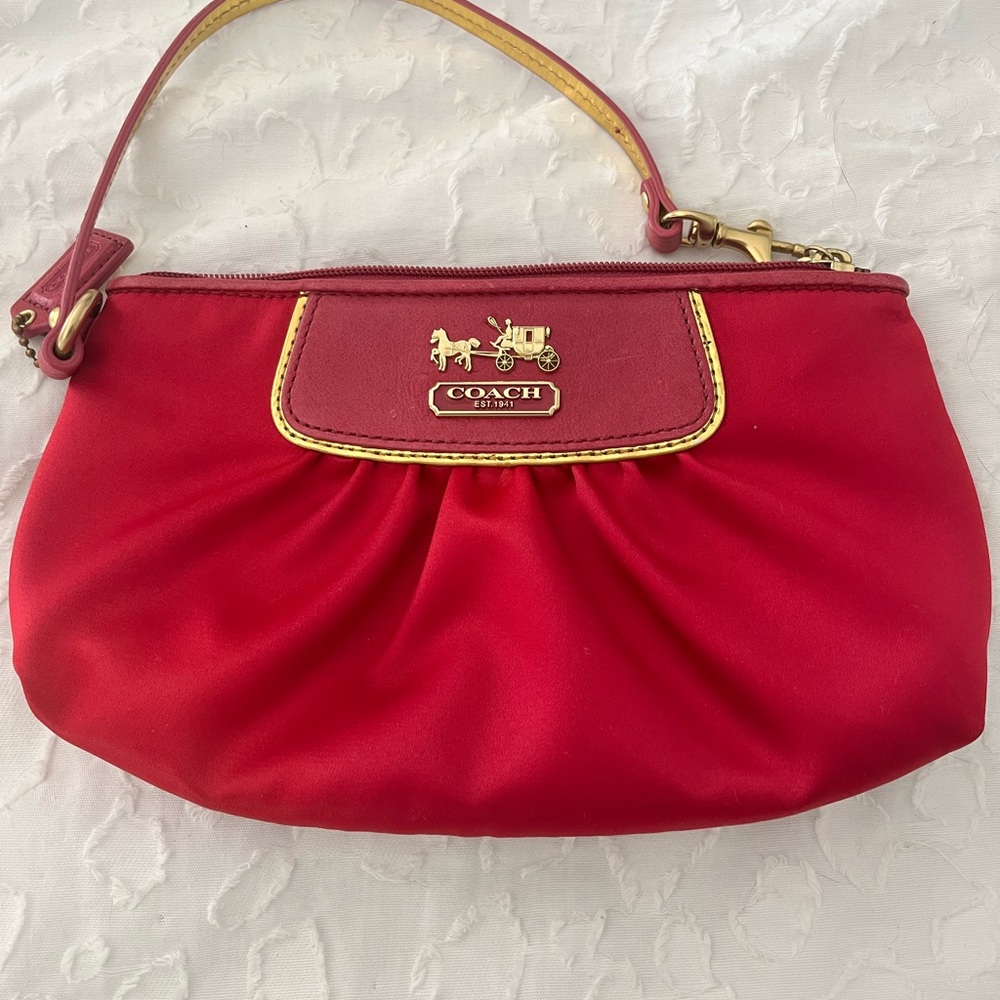 Coach satin bag